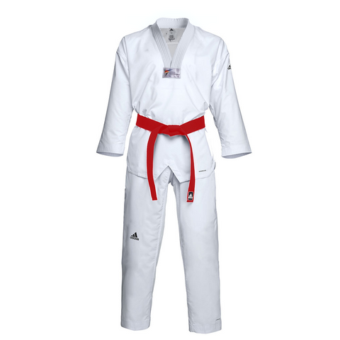 Adidas Taekwondodräkt Adi-Fighter Eco vit krage
