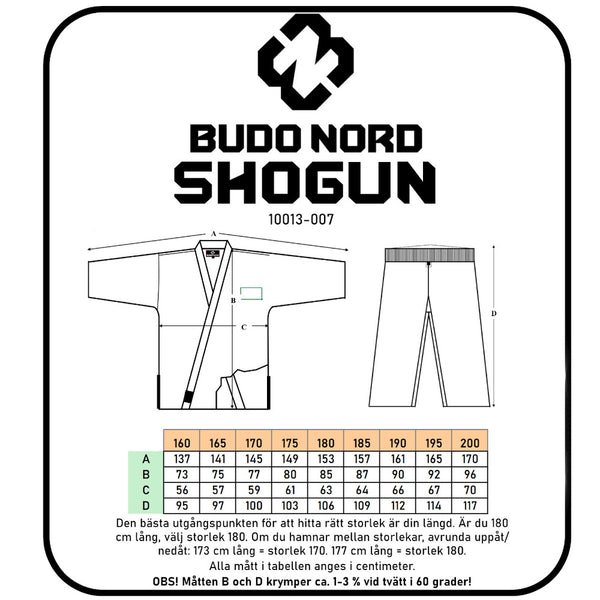 Budo-Nord Shogun Svart