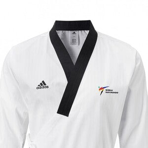 Adidas Taekwondodräkt WT Poomsae Herr Vit-Mörkblå