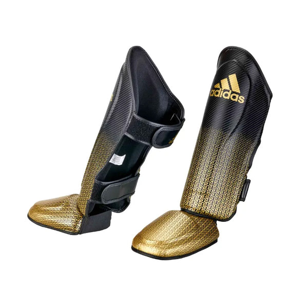 Adidas Ben-Vristskydd Pro Kickboxing Svart-Guld