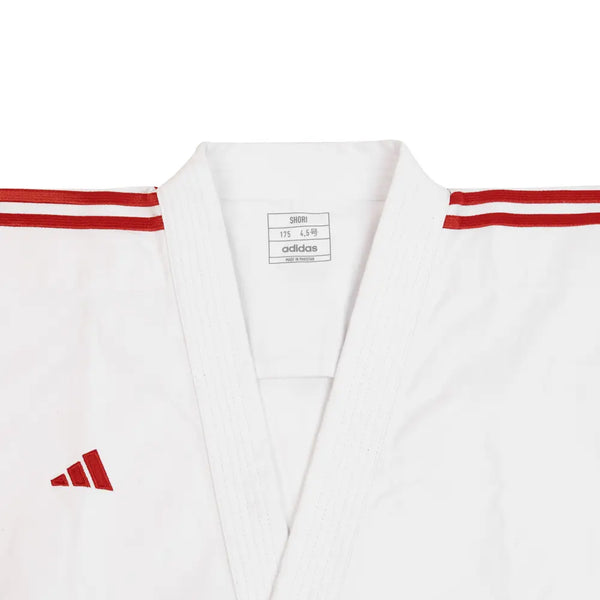 Adidas Karatedräkt Shori Kata Vit-Röd