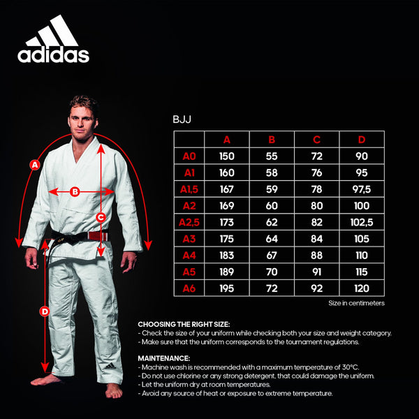 Adidas BJJ-dräkt Response 2.0 Svart