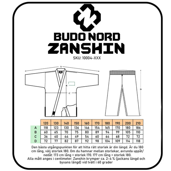 Budo-Nord Karate/Ju Jutsu dräkt ZANSHIN