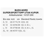 Budo-Nord super/sporttopp vit utan kupor