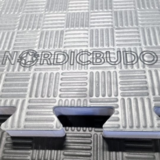 Pusselmatta Nordic Budo 5-pack 23mm svart/grå vändbar