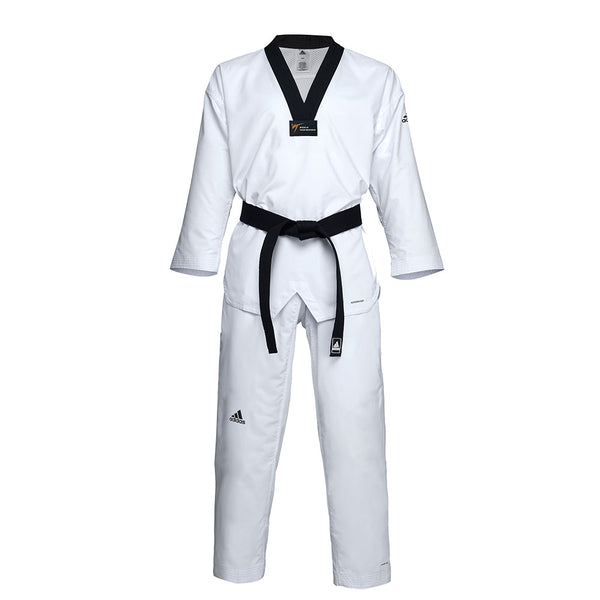 Adidas Taekwondodräkt Adi-Fighter Eco svart krage