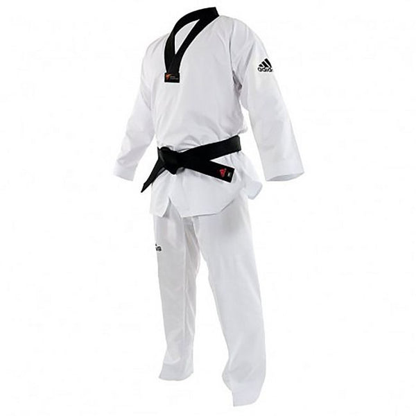 Adidas Taekwondodräkt Adi-Fighter Eco svart krage