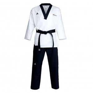 Adidas Taekwondodräkt WT Poomsae Herr Vit-Mörkblå