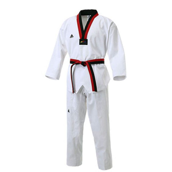 Adidas Taekwondodräkt Adi Start WT Premium Poom (Röd-Svart krage)